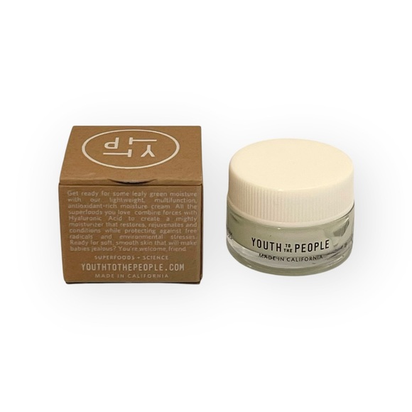 new Youth to People 𖦹 Kale Hyaluronic Acid Age Prevention Cream 𖦹 Luxe Travel - Picture 3 of 16